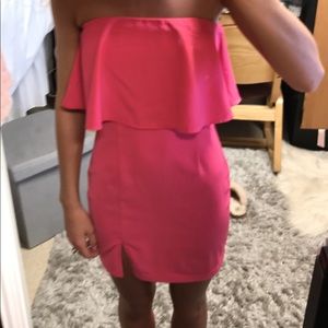 HOT PINK MINI DRESS